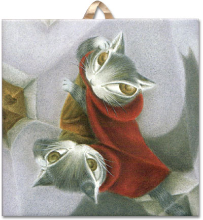 ダヤン わちたふぃーるど ものものアートタイル 河口湖木ノ花美術館 猫